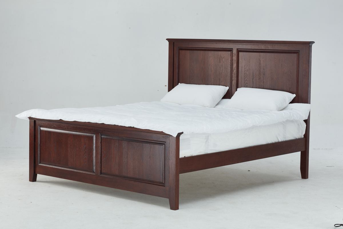 American Oak panel bed