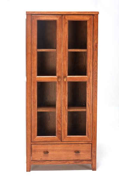 Toon Wood Glass-Door Tall Cabinet - Toon Wood collection