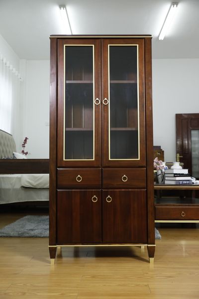 Modern Luxury 2-Door Glass Tall Cabinet - Modern Luxury collection