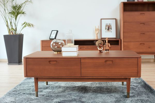 Mid-Century Coffee Table with Drawers - Mid-Century collection