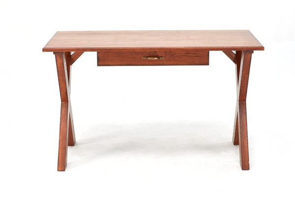 American Oak X-Leg Writing Desk - American Oak collection
