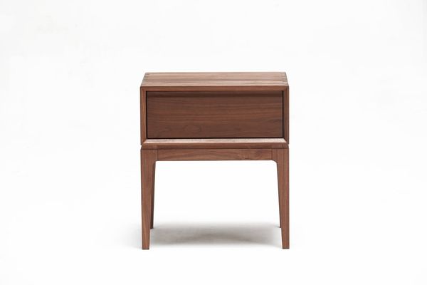 Nordic 1-Drawer Nightstand (Walnut) - Nordic Natural Wood collection