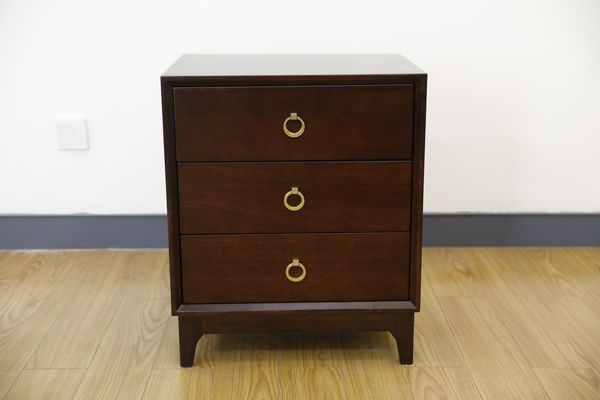 Modern Luxury Dark 3-Drawer Nightstand - Modern Luxury collection