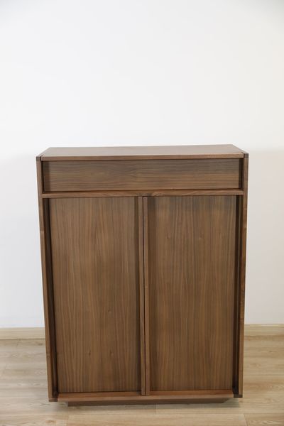 Black Walnut 2-Door Shoe Cabinet - Black Walnut collection