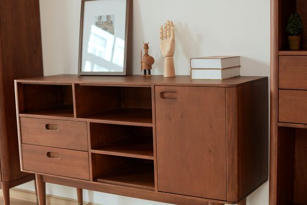 Mid-Century Entryway Console Cabinet - Mid-Century collection